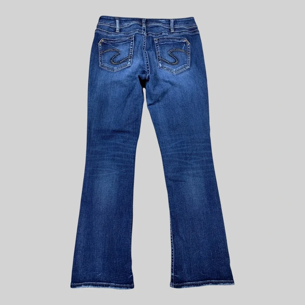 Silver Jeans Suki Slim Boot Womens 32x29 Curvy Fit Indigo Power-Stretch Wash